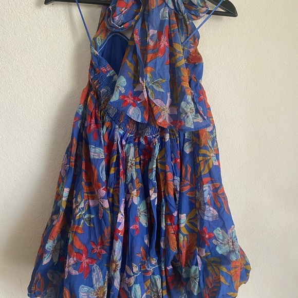 Free People Balloon Hem Floral Tie Two Ways Halter\Strapless Boho Dress SOLD OUT - Picture 8 of 13